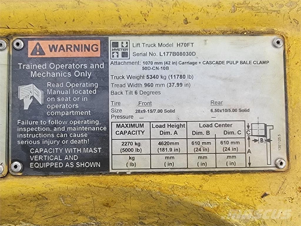 Hyster H70FT Строительная техника - Другие