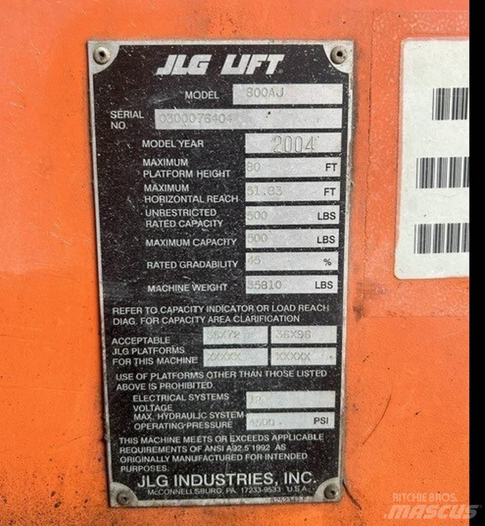 JLG 800AJ Коленчатые подъемники
