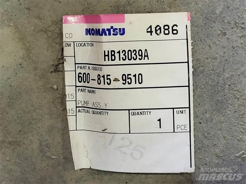 Komatsu 600-815-9510 Гидронасосы