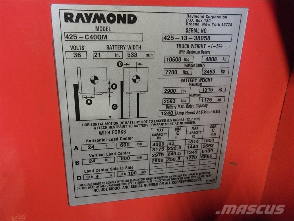 Raymond 425-C40QM Строительная техника - Другие
