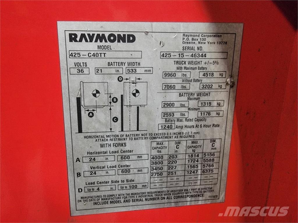 Raymond 425-C40TT Строительная техника - Другие