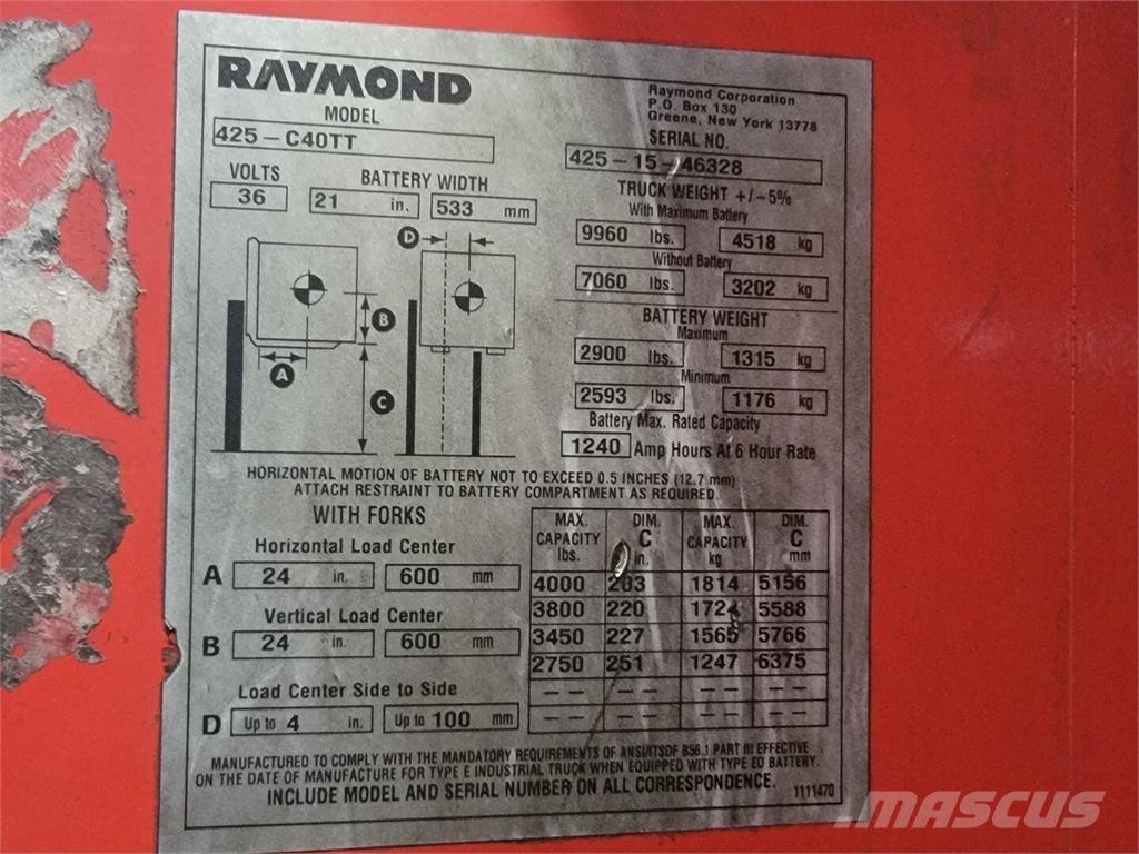 Raymond 425-C40TT Строительная техника - Другие