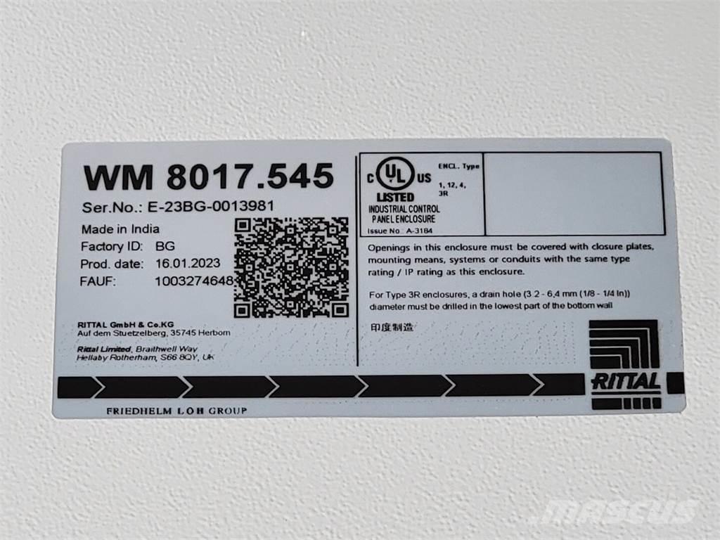  RITTAL WM241608NC Строительная техника - Другие