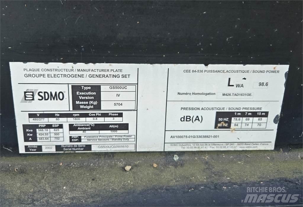 Sdmo GS500UC Дизельные генераторы