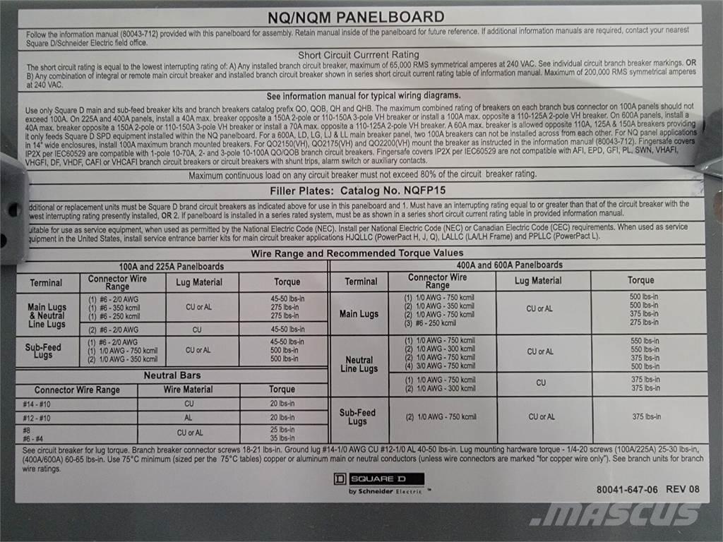  SQUARE D Строительная техника - Другие