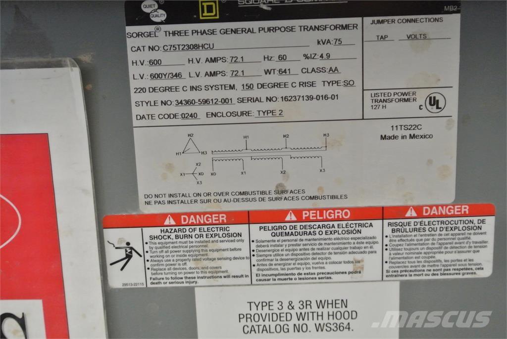  SQUARE D C75T2308HCU Строительная техника - Другие