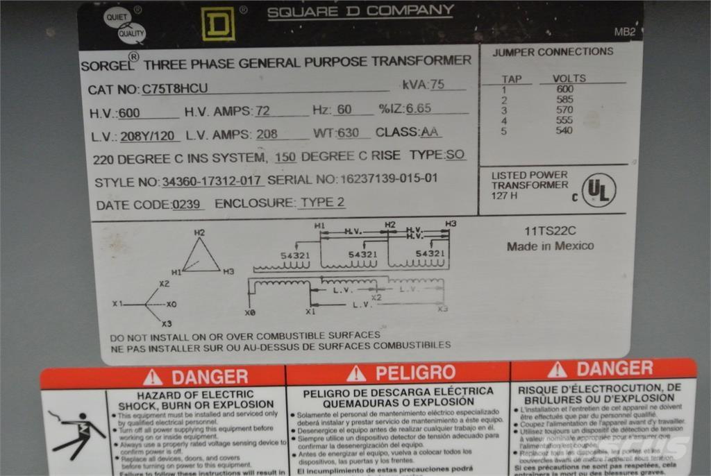  SQUARE D C75T8HCU Строительная техника - Другие