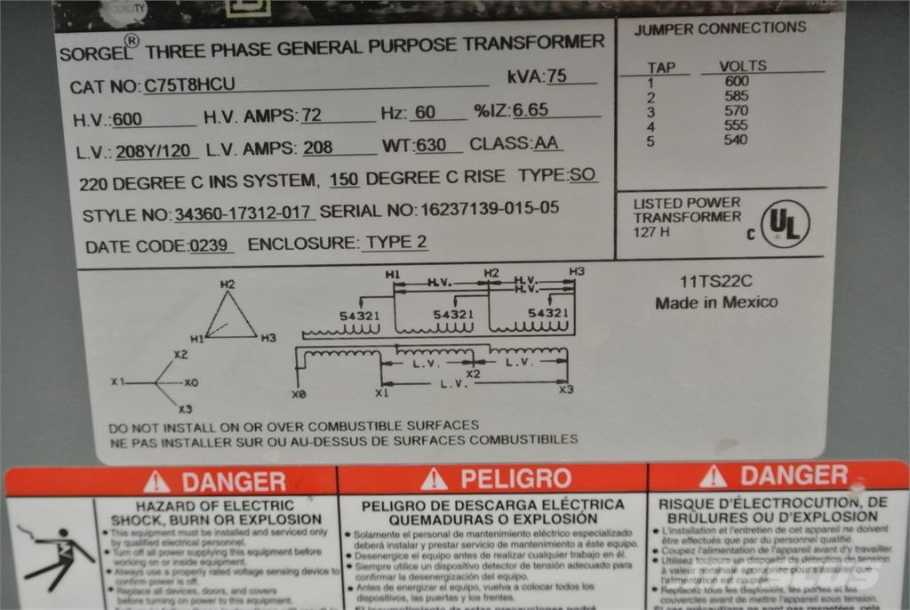  SQUARE D C75T8HCU Строительная техника - Другие