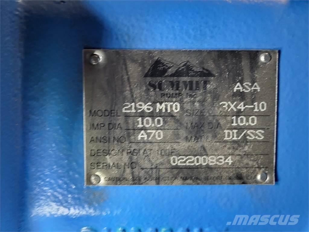  SUMMIT PUMP 2196MTO Комплектующие и запасные части для бурильных установок
