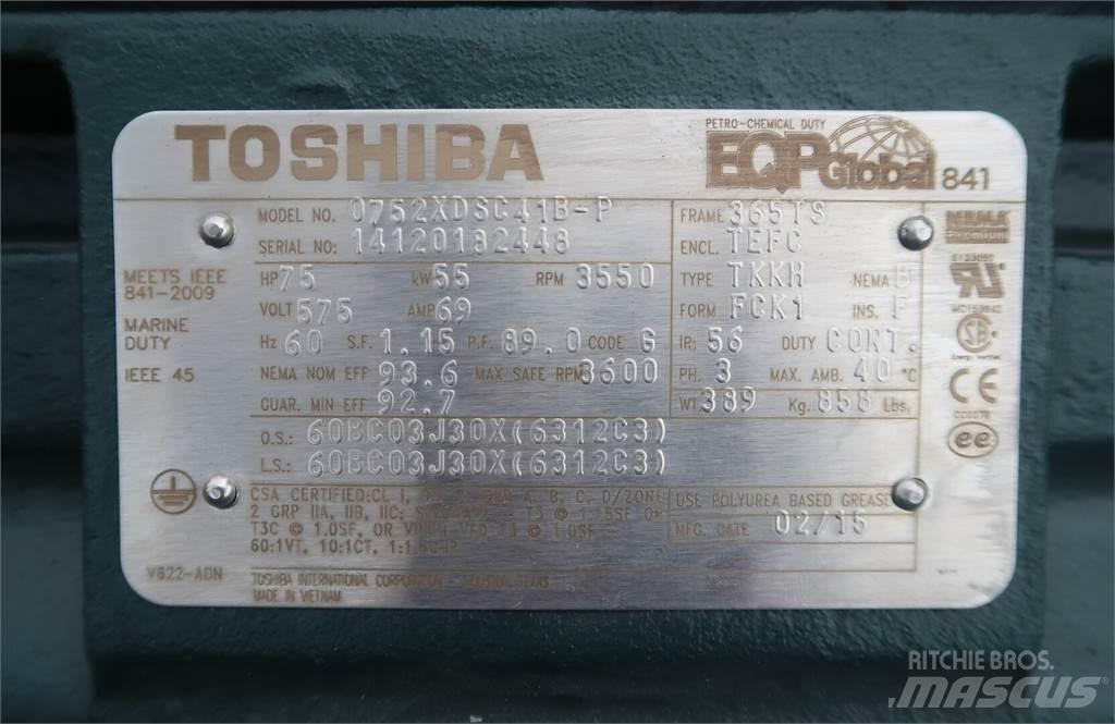  TOSHIBA 0752XDSC41B-P Промышленные двигатели