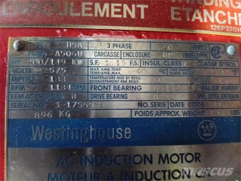Westinghouse HSA Промышленные двигатели