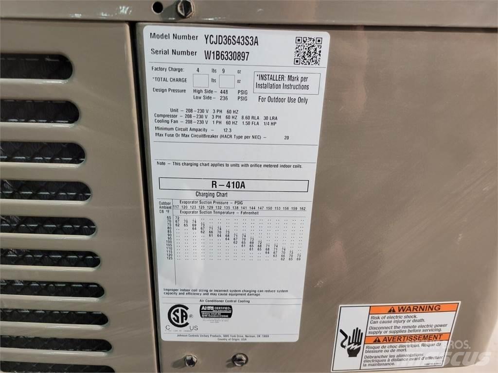 York YCJD36S43S3A Оборудование для прогрева и размораживания