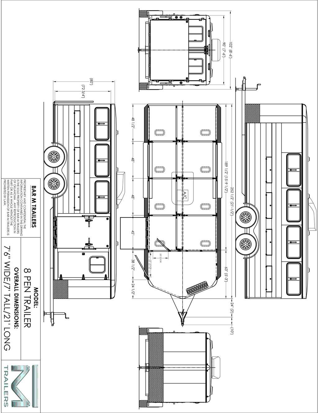 BAR-M EX8 Трейлеры для транспортировки животных