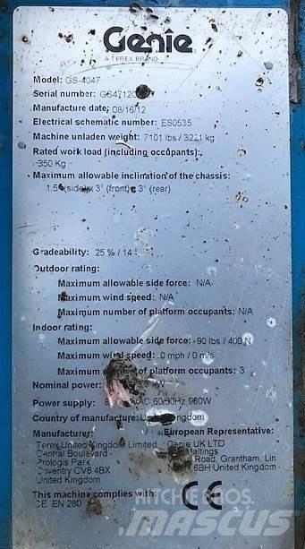 Genie GS-4047 Ножничные подъемники