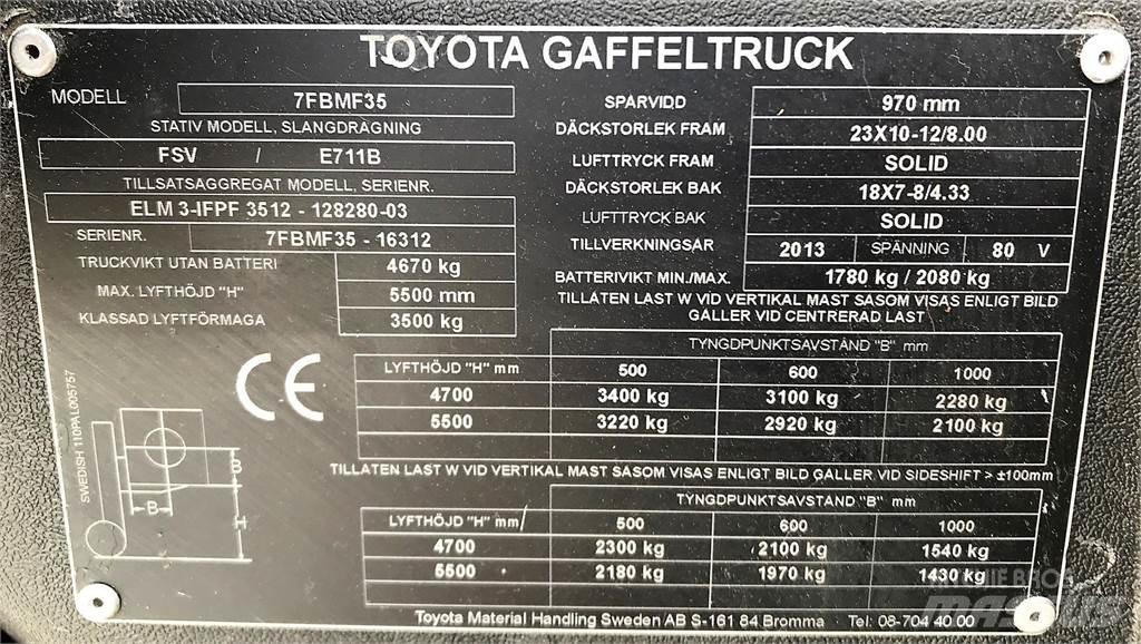 Toyota 7BMF35 Другие складские механизмы