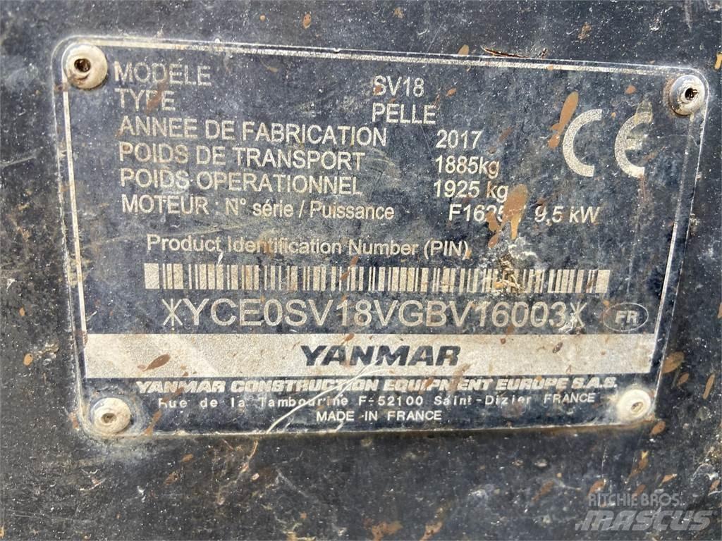 Yanmar SV18 Мини-экскаваторы