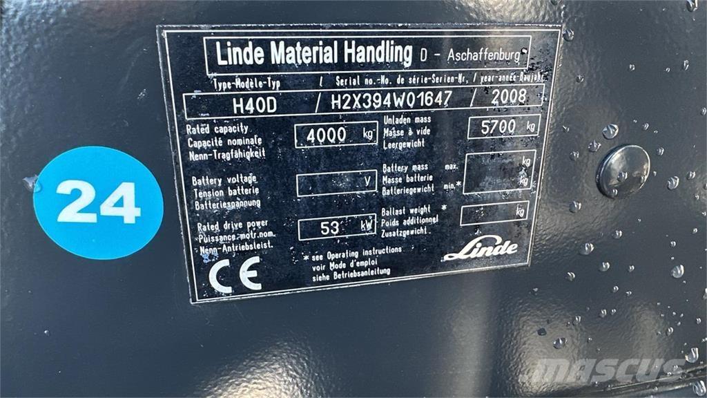 Linde H40D Дизельные погрузчики