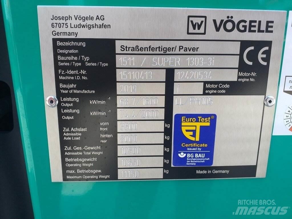 Vögele Super 1303-3i Асфальтоукладчики