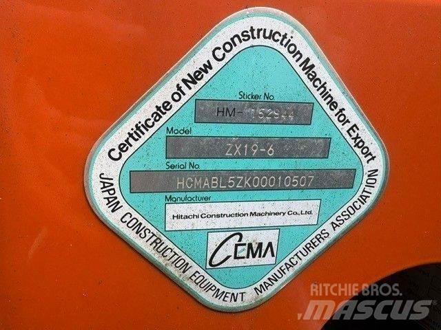 Hitachi ZX 19-6CR Мини-экскаваторы