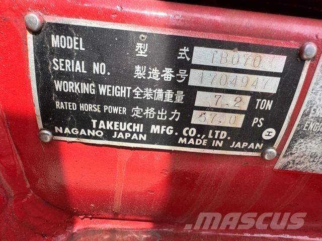 Takeuchi TB070 Мини-экскаваторы