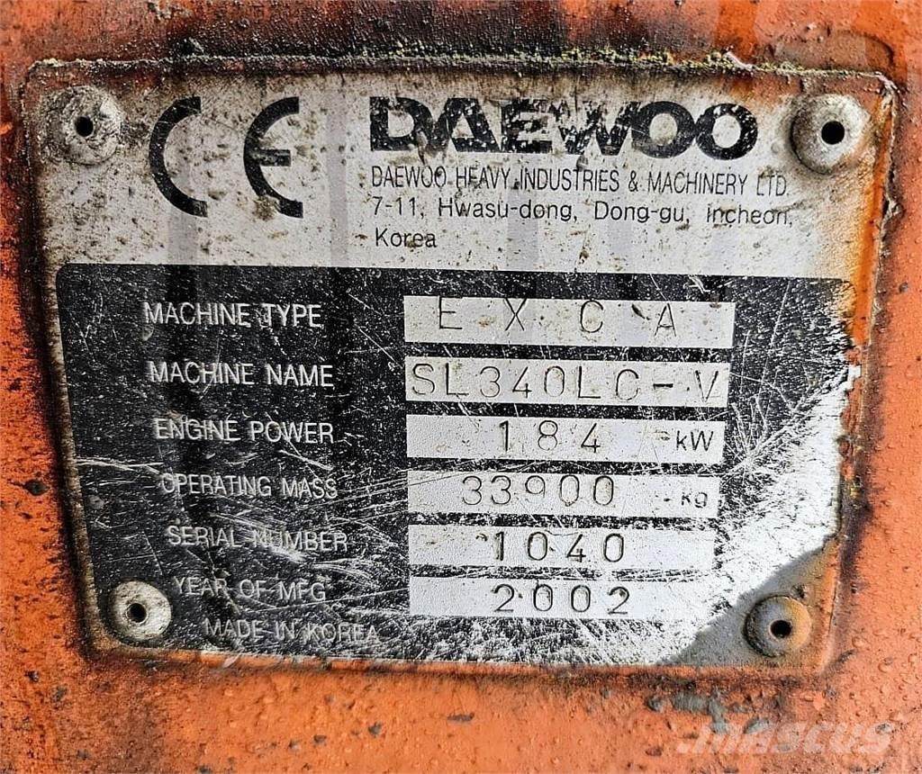 Daewoo SL340LC-V Гусеничные экскаваторы