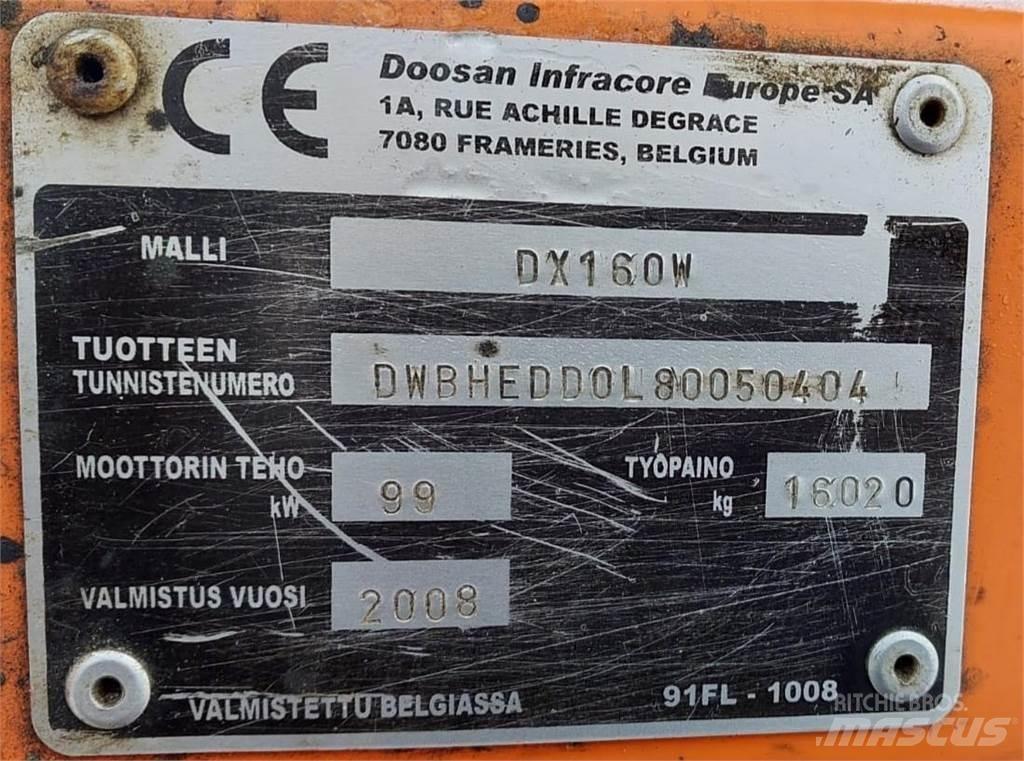 Doosan DX160W Гусеничные экскаваторы