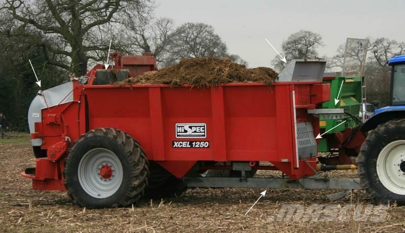 Hi-Spec Xcel 1250 Разбрасыватели органических удобрений