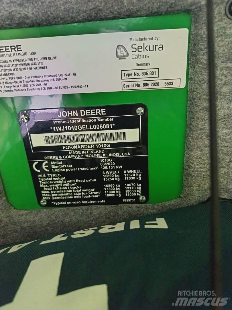 John Deere 1010G Форвардеры
