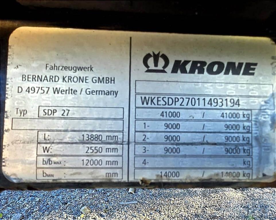 Krone SDP 27 Тентованные полуприцепы