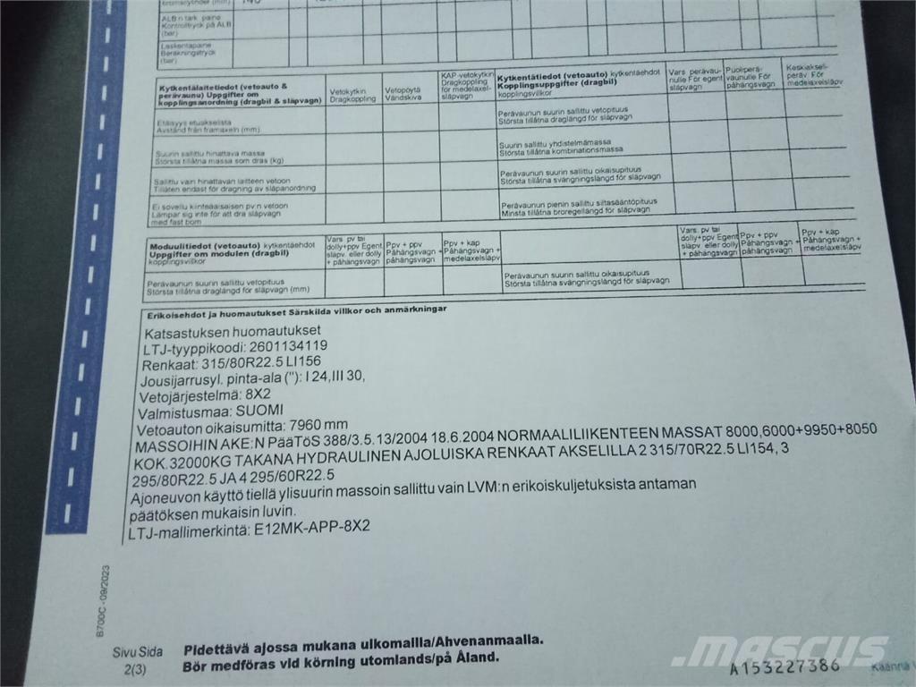 Sisu E12 Грузовики для лесозаготовок