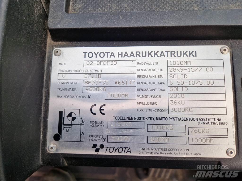 Toyota 02-8FDF30 Дизельные погрузчики