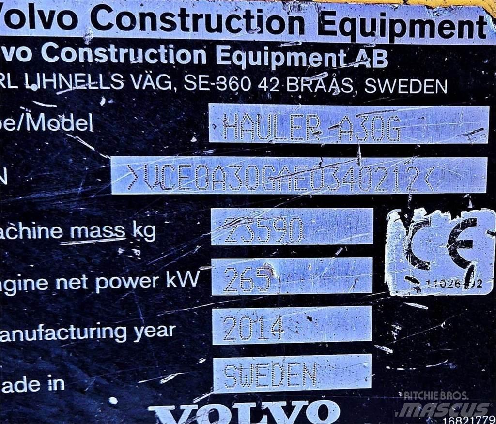 Volvo A30G Шарнирно-сочленённые самосвалы