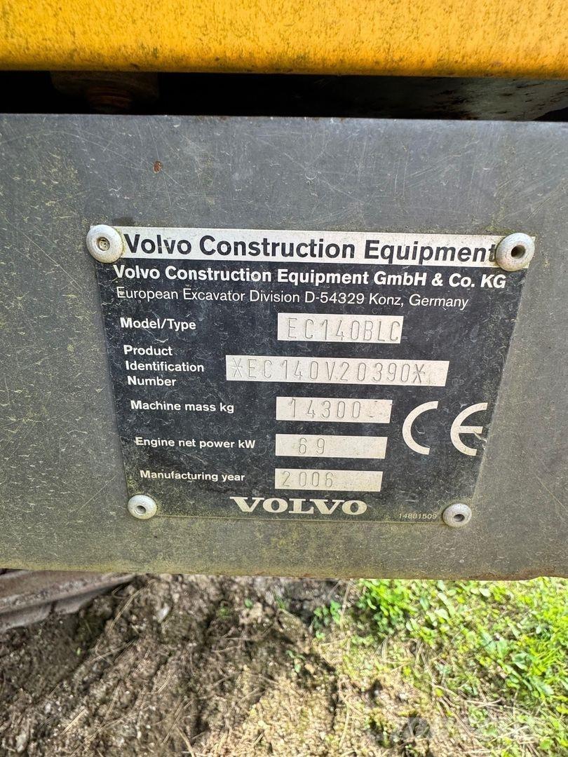 Volvo EC 140 BLC Гусеничные экскаваторы