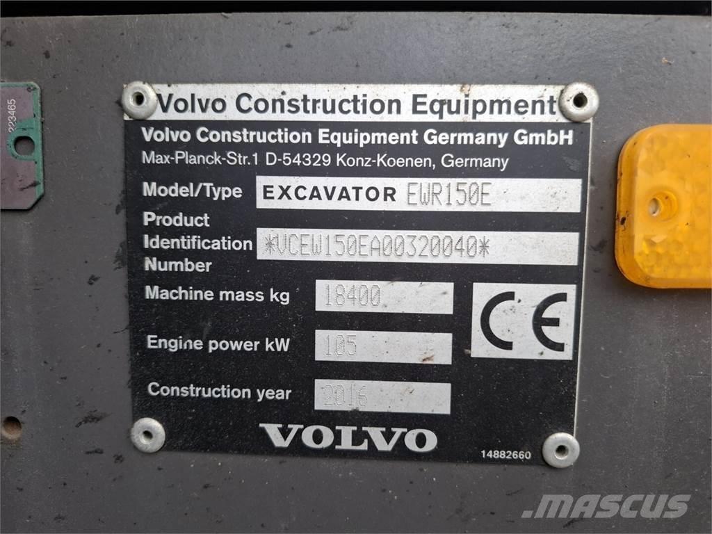 Volvo EWR 150 E Колёсные экскаваторы