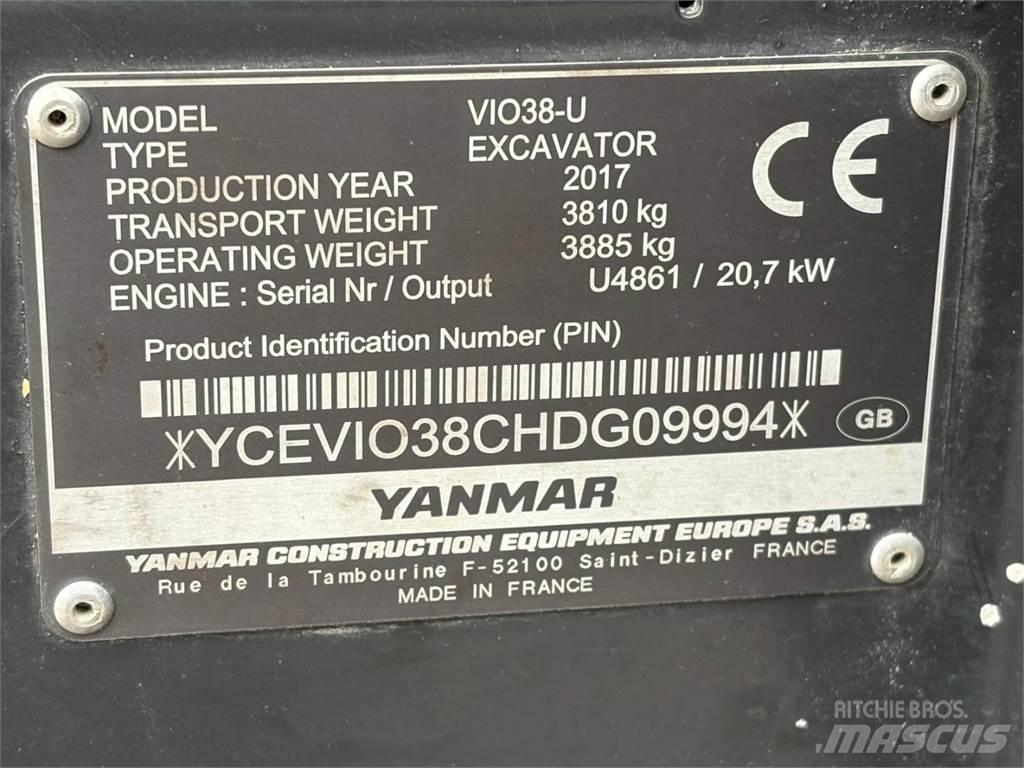 Yanmar VIO 38-U Мини-экскаваторы