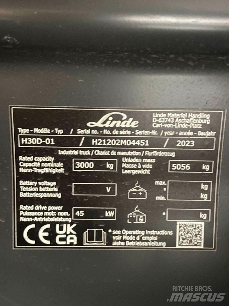 Linde H30D-01-1202 Дизельные погрузчики