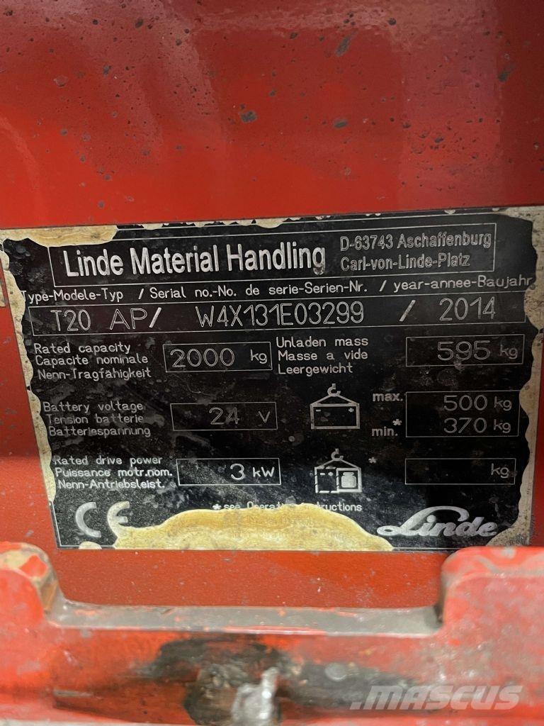 Linde T20AP-131 Ручные электрические тележки