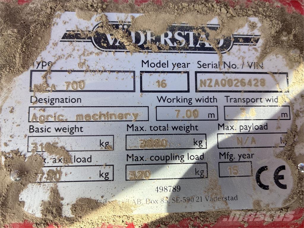Väderstad NZA 800 HARV Пружинные бороны