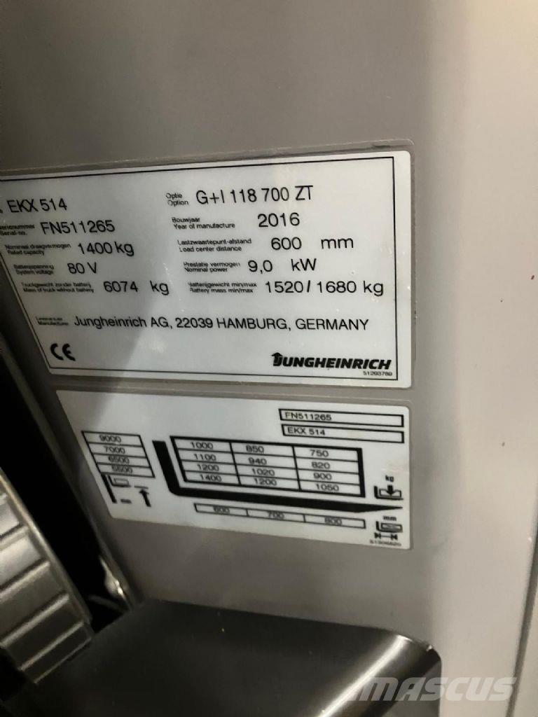 Jungheinrich EKX 514 Высотные комплектовщики