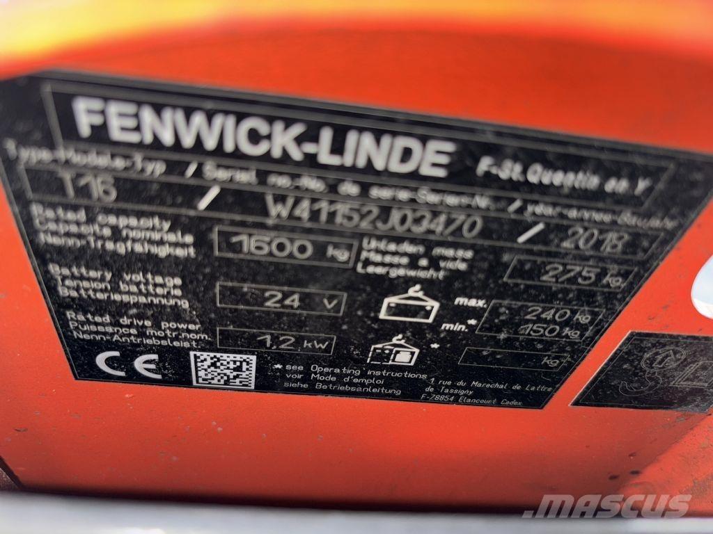 Linde T16 Ручные электрические тележки