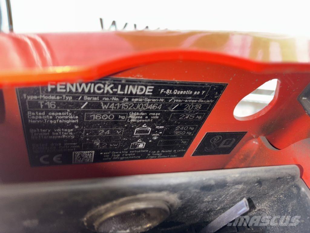 Linde T16 Ручные электрические тележки