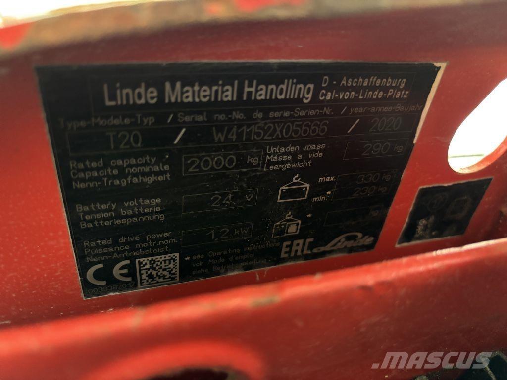 Linde T20 Ручные электрические тележки