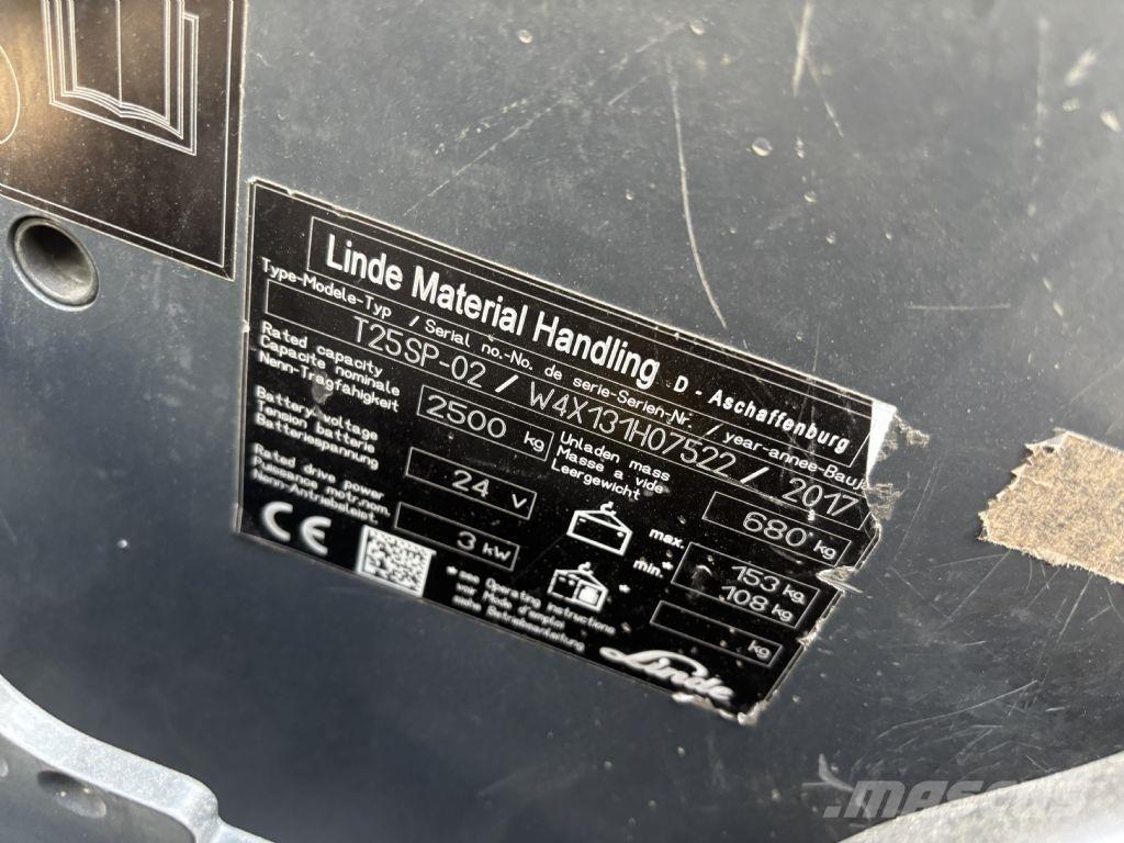 Linde T25SP-02 Самоходные электроштабелёры