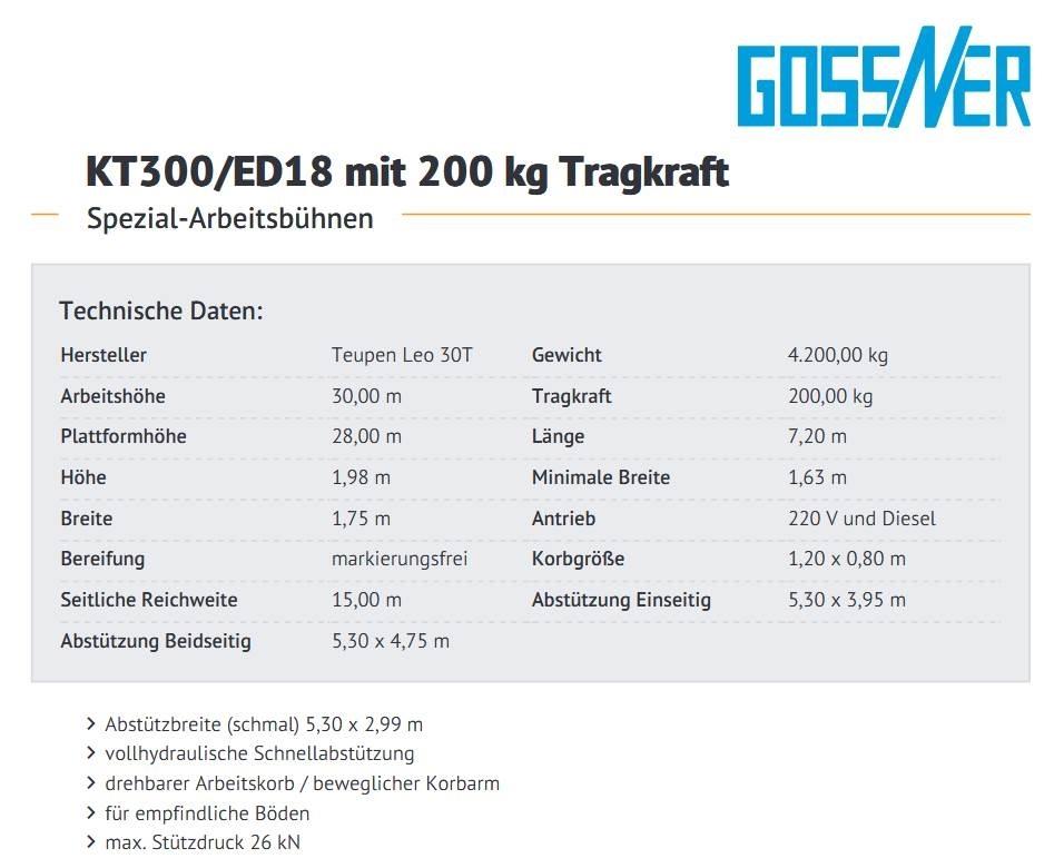 Teupen Leo 30 T Компактные самоходные стреловые подъемники