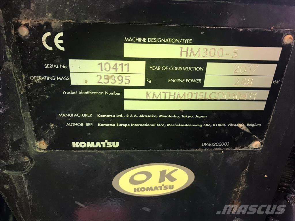 Komatsu HM300-5 Шарнирно-сочленённые самосвалы
