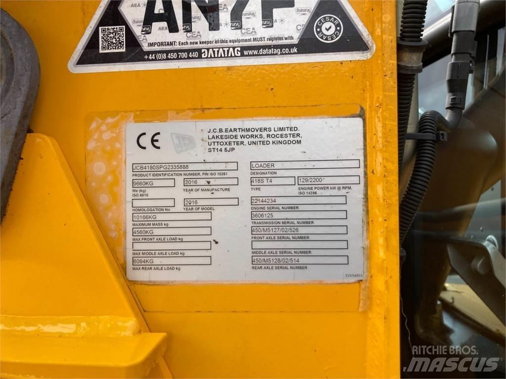 JCB 418S Сельскохозяйственные телескопические погрузчики