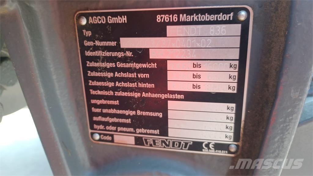 Fendt 828 SCR Трактора