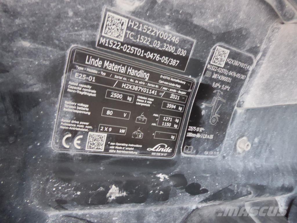 Linde E25-01 Электропогрузчики