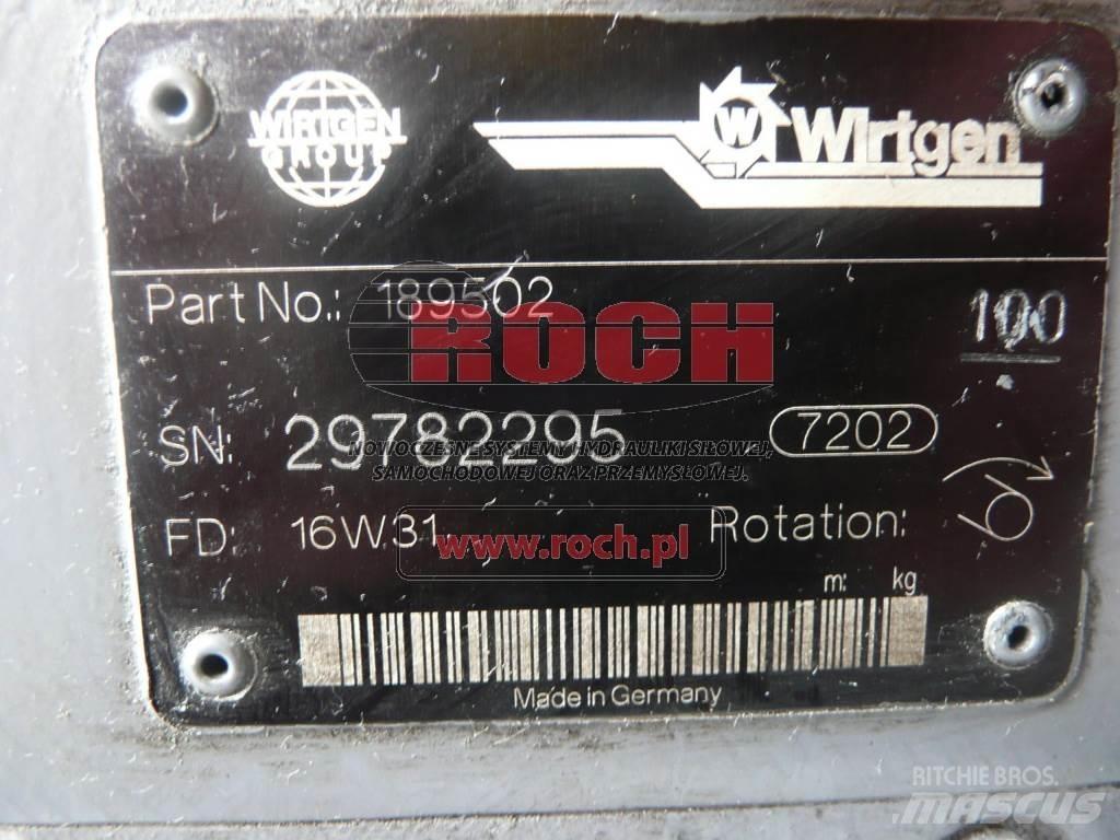 Wirtgen 189502 Гидравлическая система