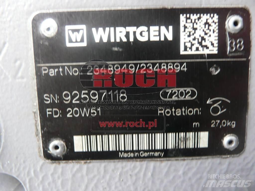 Wirtgen 2348949 / 2348894 Гидравлическая система